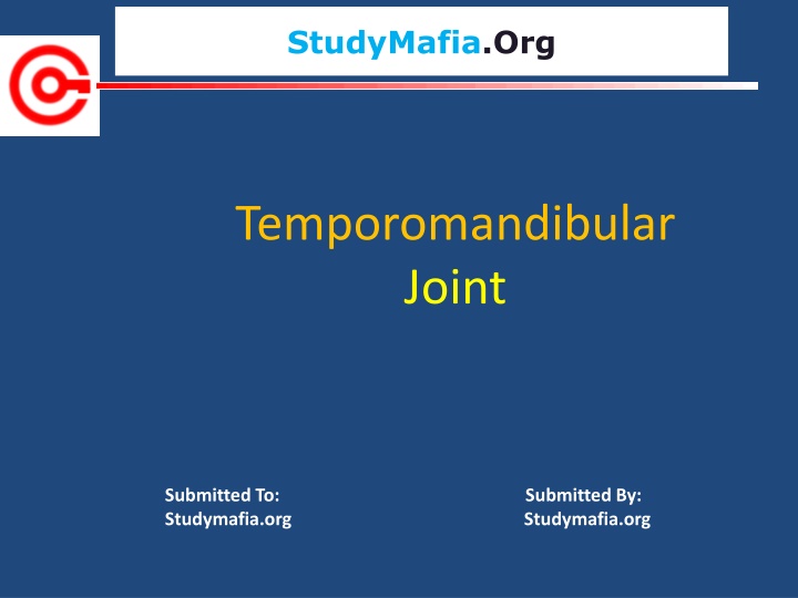 Temporomandibular Joint Disorders