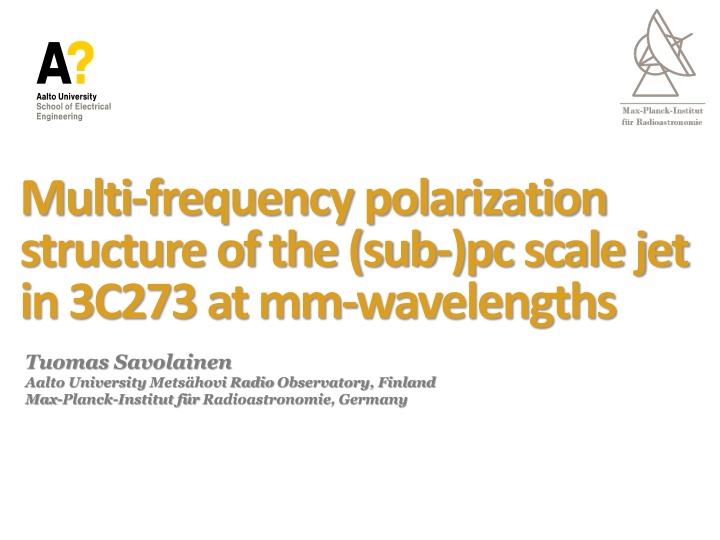 Multi-Frequency Polarization Structure in 3C273 Jet