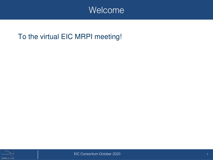 EIC Consortium October 2020 Meeting Highlights