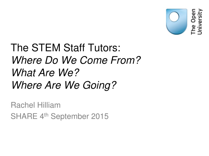 The STEM Staff Tutors: Insights and Discoveries