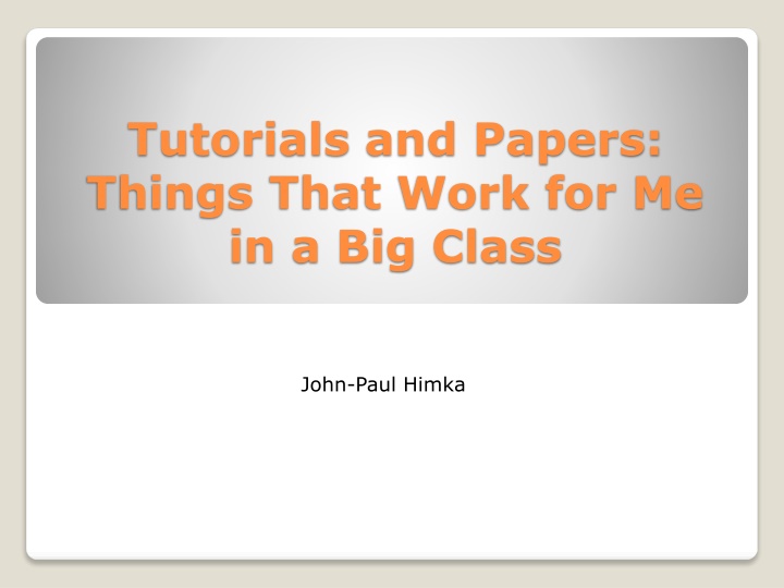 Effective Strategies for Big Class Participation