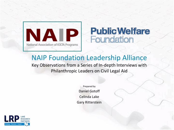 Key Observations from Philanthropic Leaders on Civil Legal Aid