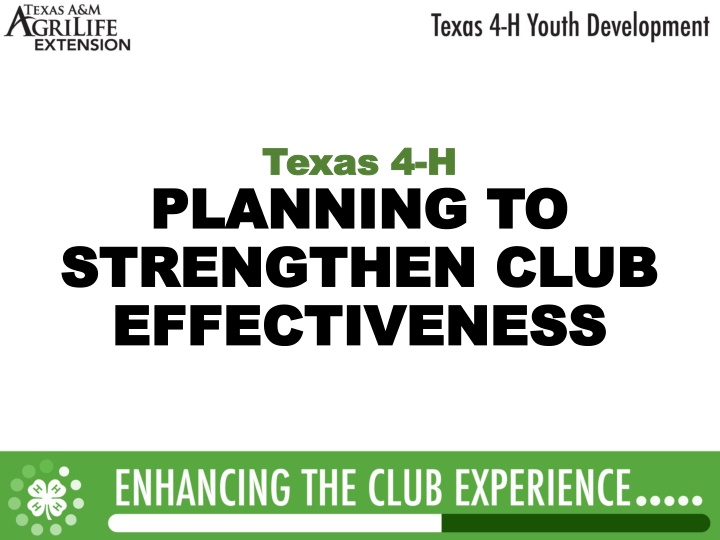 Strengthening Club Effectiveness with Interactive Activities