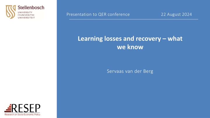 Learning Losses and Recovery: What We Know
