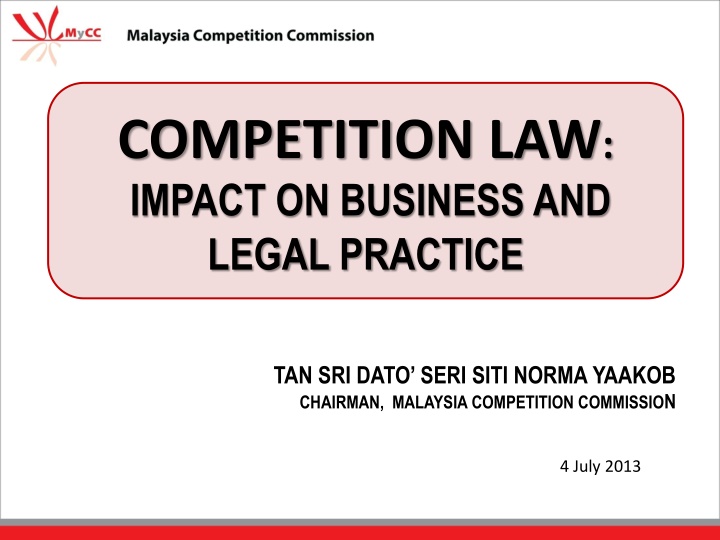 Competition Law Impact on Business and Legal Practice