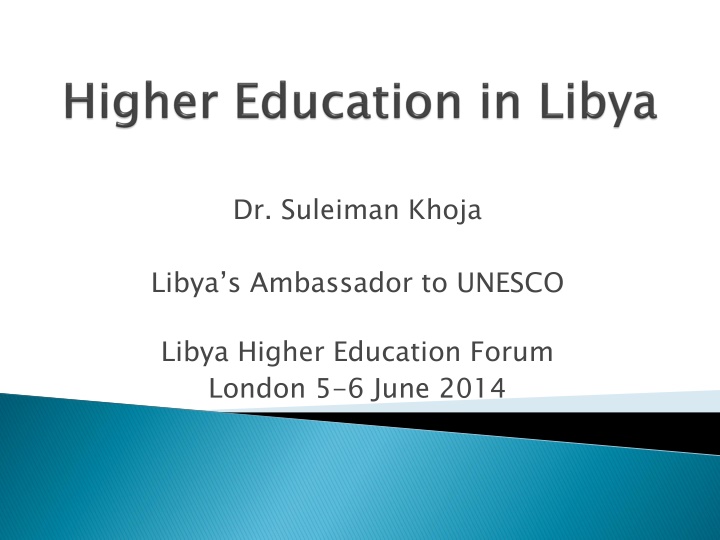 Challenges and Opportunities in Libyan Higher Education