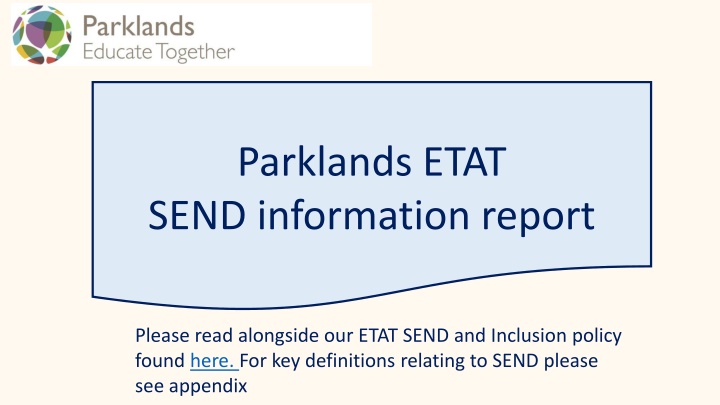 Parklands ETAT SEND information report