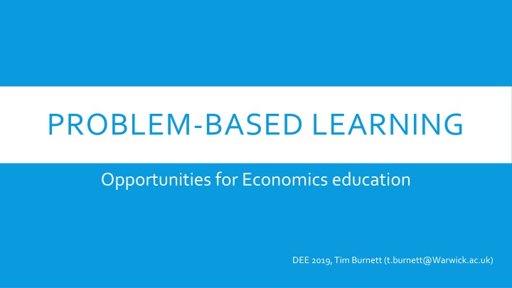 PROBLEM-BASED LEARNING