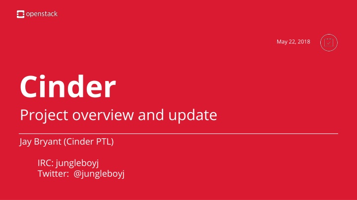 Cinder Project Update