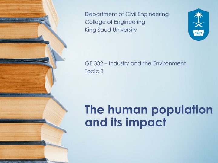 Impact of Human Population Growth on the Environment