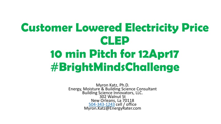 Customer Lowered Electricity Price - CLEP Definitions & Savings