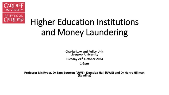 Financial Crime Risks in Higher Education Institutions
