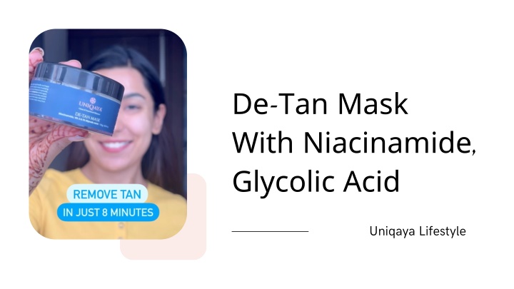 de tan mask with niacinamide glycolic acid n.w
