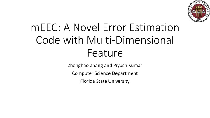Error Estimation in Wireless Transmission and Feature-Based Code Design