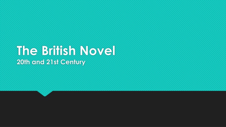 Literature of Crisis and Change in Early 20th Century Britain