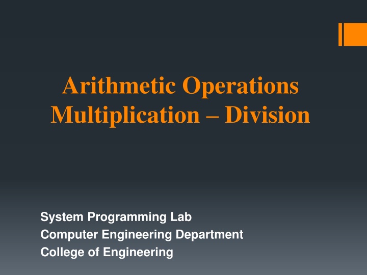 Arithmetic Operations in 8086 Assembly Language