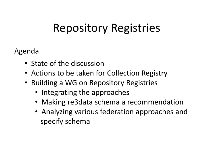 Repository Registries