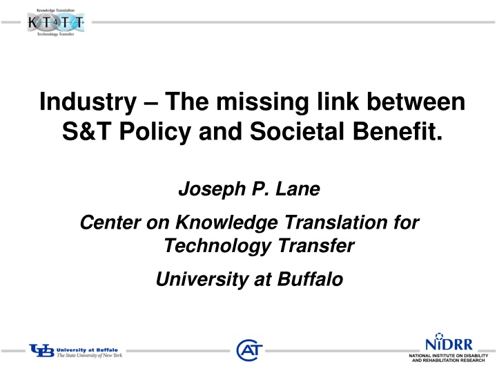 Linking Industry and Societal Benefits Through Knowledge Translation