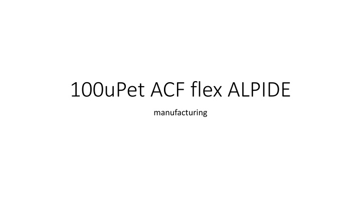100uPet ACF flex ALPIDE