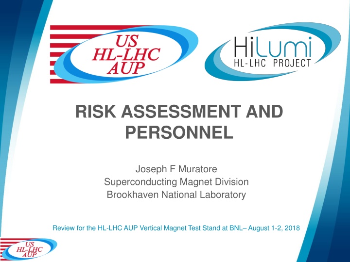 Risk Assessment and Personnel Review at Brookhaven National Laboratory