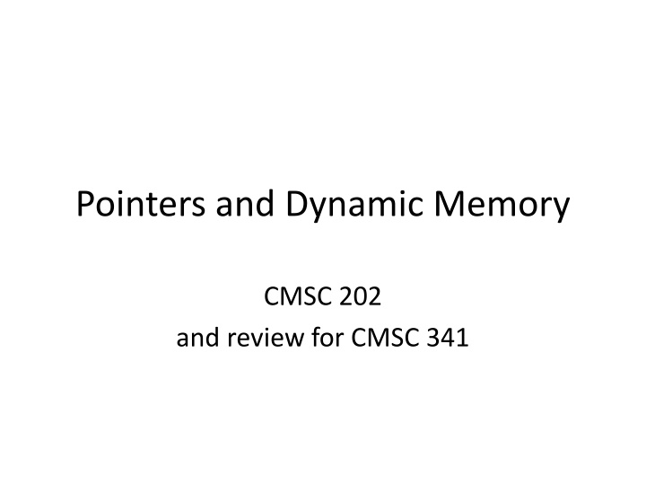 Review of Elementary Data Structures: Linked Lists