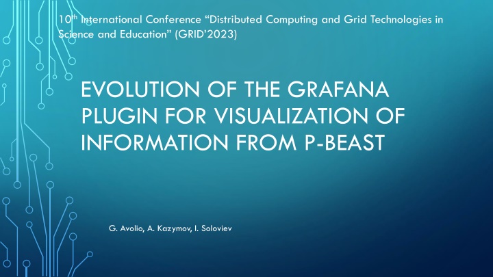 Evolution of Grafana Plugin for Visualization of Information from P-BEAST