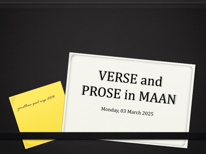 Literary Effects in Shakespearean Prose and Verse