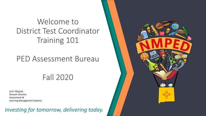 District Test Coordinator Training Fall 2020