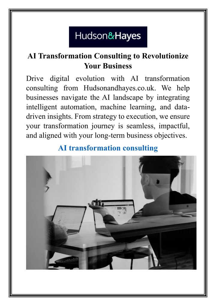 ai transformation consulting to revolutionize n.w