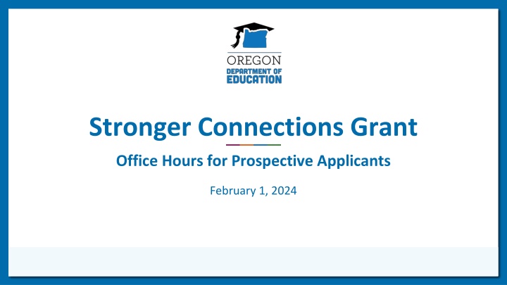 Stronger Connections Grant