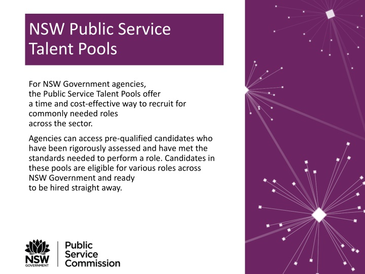 NSW Public Service Talent Pools: Recruitment Simplified