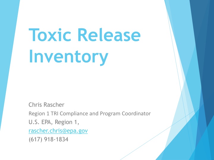 Toxic Release Inventory (TRI): Environmental Information Database