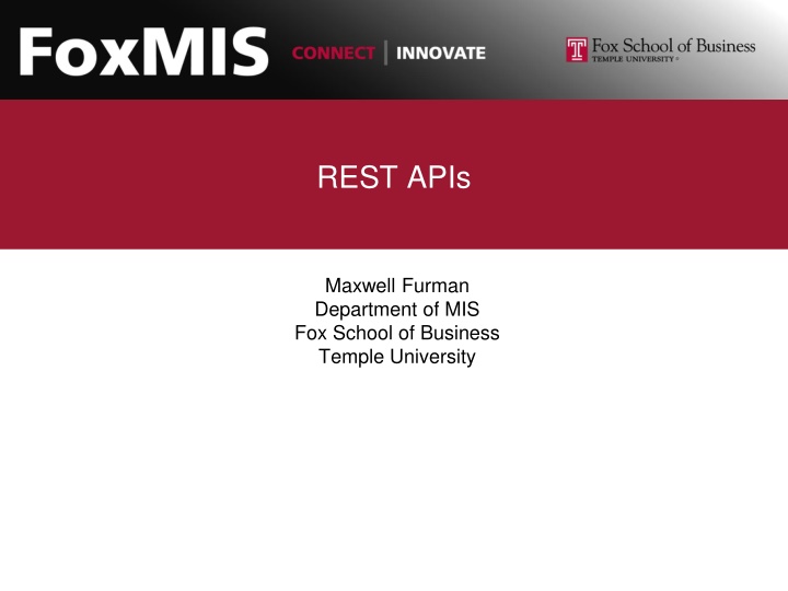 REST APIs