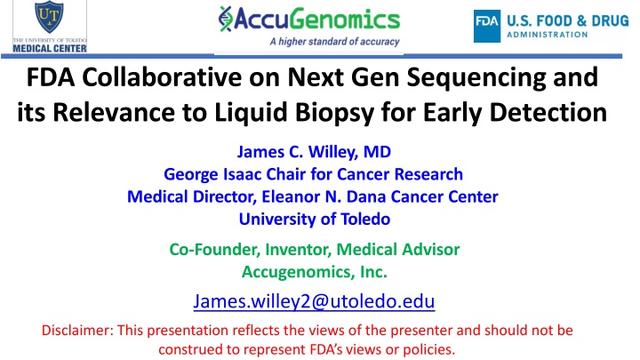 Collaborative Efforts in Liquid Biopsy for Early Detection