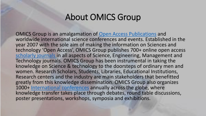 About OMICS Group