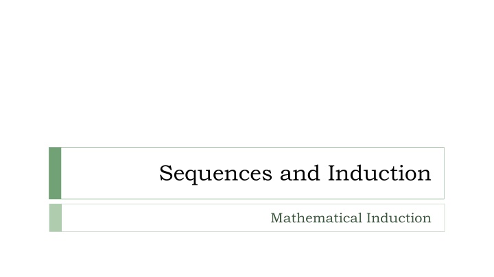 Sequences and Induction