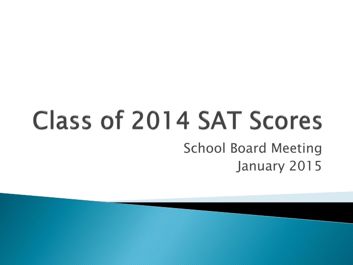 School Board Meeting January 2015