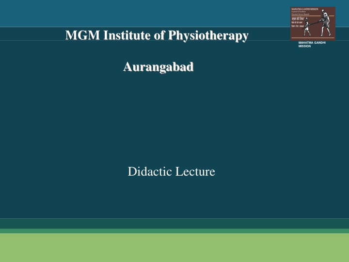 MGM Institute of Physiotherapy Aurangabad