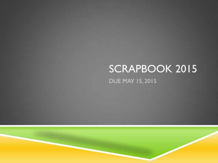 SCRAPBOOK 2015