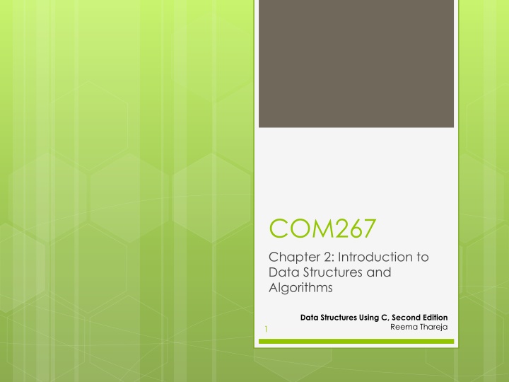 Introduction to Data Structures and Algorithms Using C