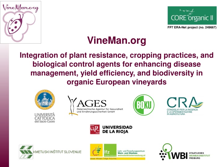 Enhancing Disease Management and Biodiversity in European Vineyards