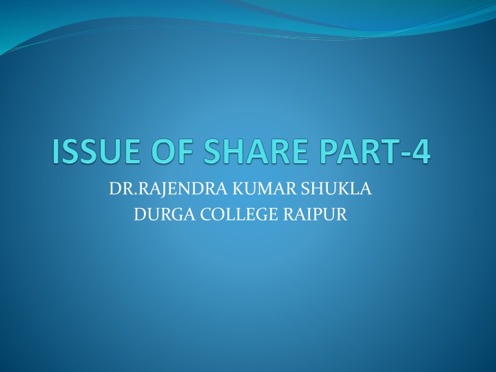 Full, Under, and Over Subscription in Share Allotment