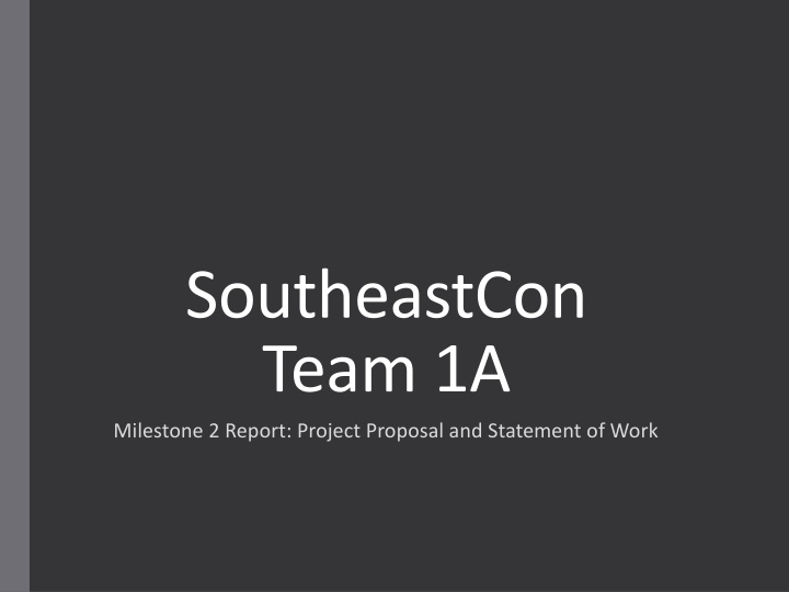 IEEE SoutheastCon Hardware Competition Team Project