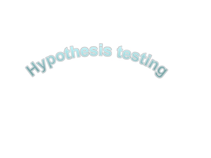 Hypothesis testing