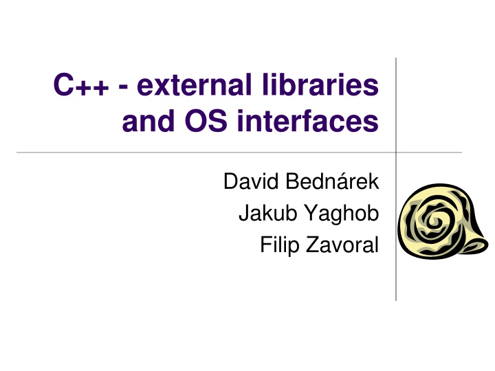 C++ - external libraries and OS interfaces