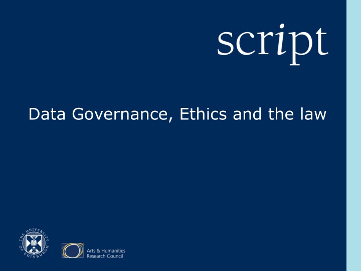 Data Governance, Ethics and the Law: Why It Matters to Computer Scientists