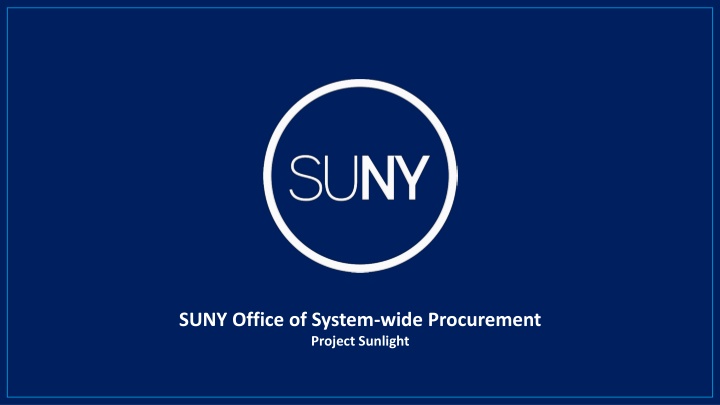 SUNY Office of System-wide Procurement