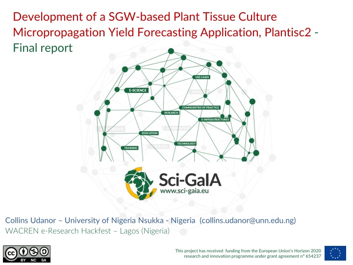 Plant Tissue Culture Micropropagation Forecasting Application