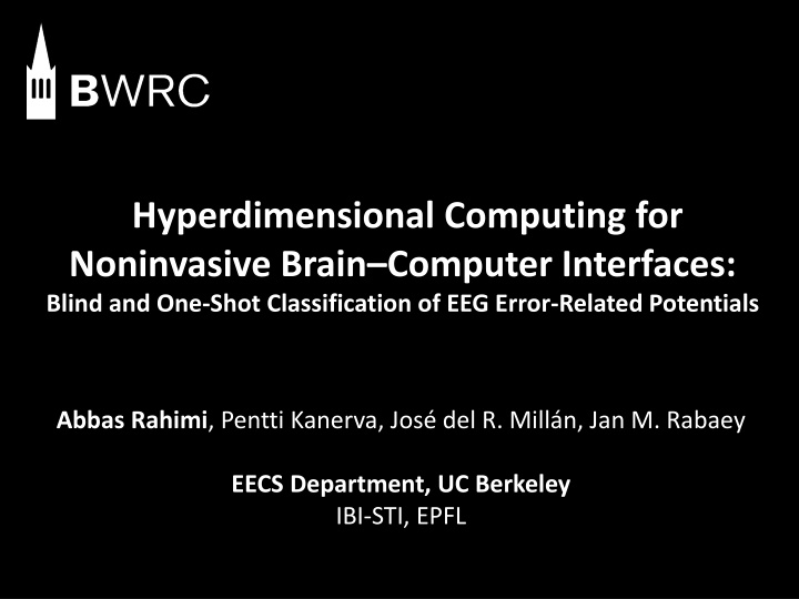 Hyperdimensional Computing for EEG Error-Related Potentials