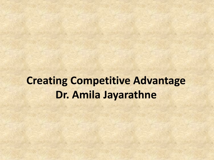 Creating Competitive Advantage with Competitor Analysis